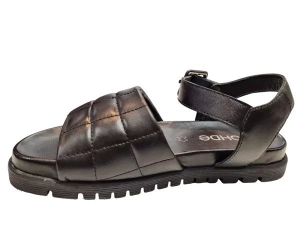 Rohde Rohde 6306 90 Zwarte Dames Sandalen Met Gespsluiting