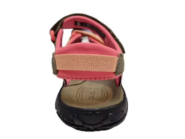 Teva Teva Tirra K burnt olive Meisjes Sandalen Met Klittenbandsluiting Waterbestendig Groen Met Zalmroze