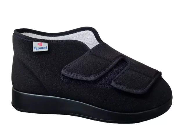 VAROMED VAROMED - 60920 60 Dames en Heren Verbandpantoffel Klittenbandsluitingen Zwart