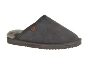 Warmbat Warmbat - Classic Grijze Open Heren Pantoffels