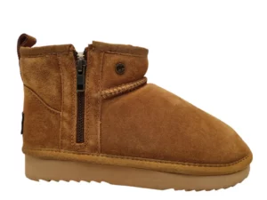 Warmbat Warmbat Durack Zipper Bruine Gesloten Dames Pantoffels