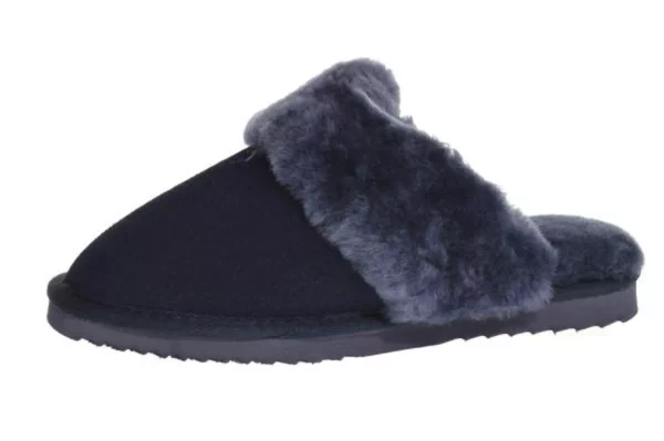 Warmbat Warmbat - Flurry Blauwe Open Dames Pantoffels