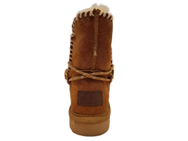 Warmbat Warmbat Waturra Women Suede Lace Cognac Dames Pantoffels