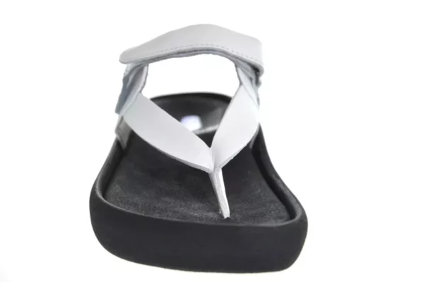 Wolky Wolky - 0082131 100 Witte Dames Teenslipper Met Klittenbandsluiting
