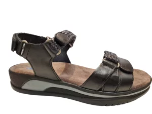 Wolky Wolky 0105631 000 Dames Sandalen Leer Klittenbandsluiting Zwart