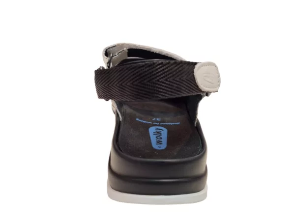 Wolky Wolky 0335020 100 Dames Sandalen Uitneembaar Voetbed Leer Klittenbandsluiting Wit