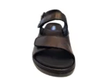 Wolky Wolky 0410322 000 Dames Sandalen Uitneembaar Voetbed Leer Klittenbandsluiting ZWart