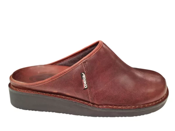 Amako Amako 550 Cognac Bruine Leren Heren Muilen Slippers
