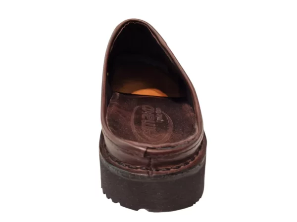 Amako Amako 575 Bruin Bruine Leren Heren Muilen Slippers Breed Model