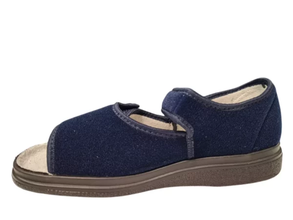 Fischer Fischer Heren En Dames Blauwe Verbandpantoffel Open Teen
