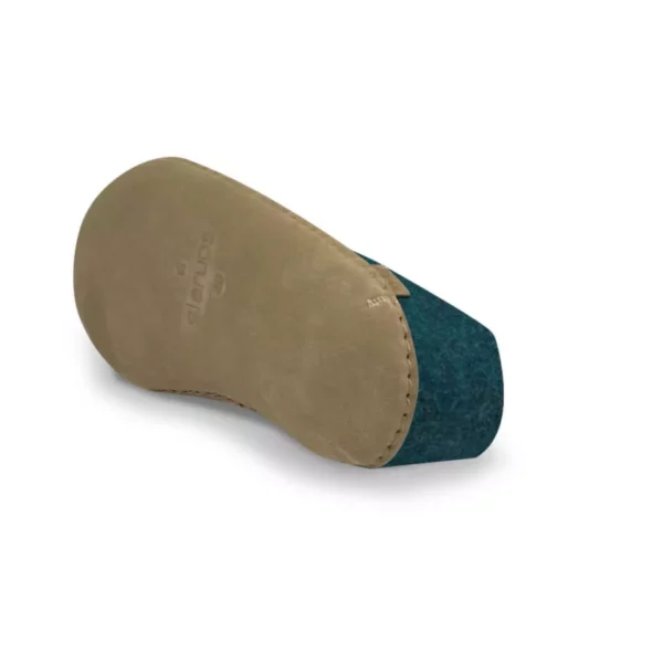 Glerups Glerups Lage Wollen Sloffen Leren Zool Blauw