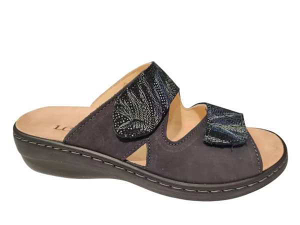 Longo Longo Blauwe Dames Slippers Slides