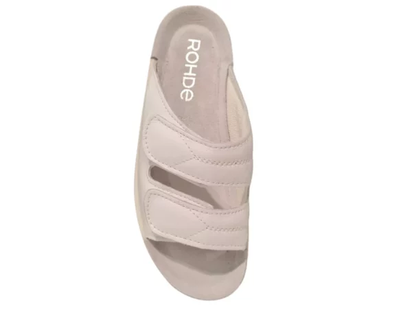 Rohde Rohde Witte Leren Dames Slippers