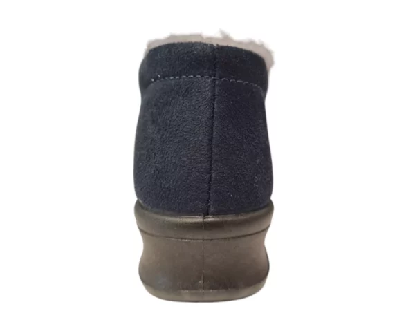 Rohde Rohde Blauwe Gesloten Dames Pantoffels Wol Gevoerd