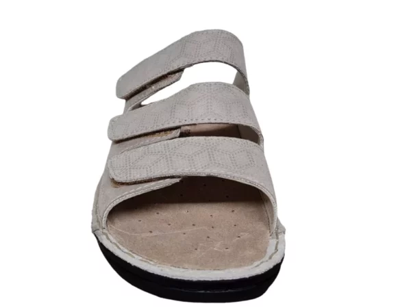 Rohde Rohde Grijze Dames Slippers Open Hiel