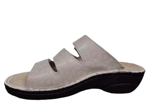 Rohde Rohde Grijze Dames Slippers Open Hiel