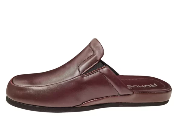 Rohde Rohde - 6607 48 Bruine Leren Heren Pantoffels Instap Pantoffels