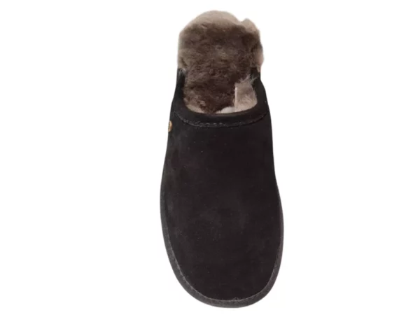 Warmbat Warmbat - Classic Zwarte Open Heren Pantoffels