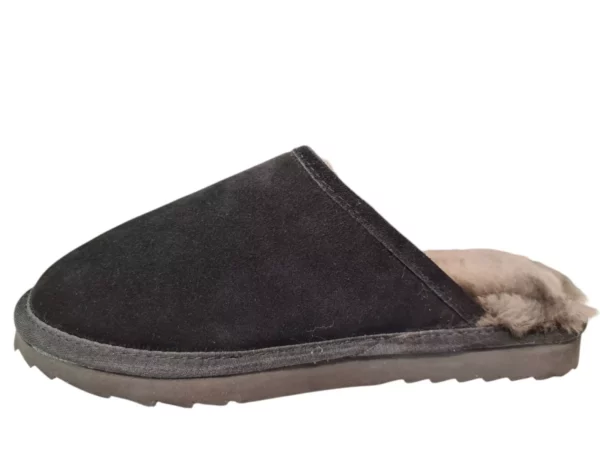 Warmbat Warmbat - Classic Zwarte Open Heren Pantoffels
