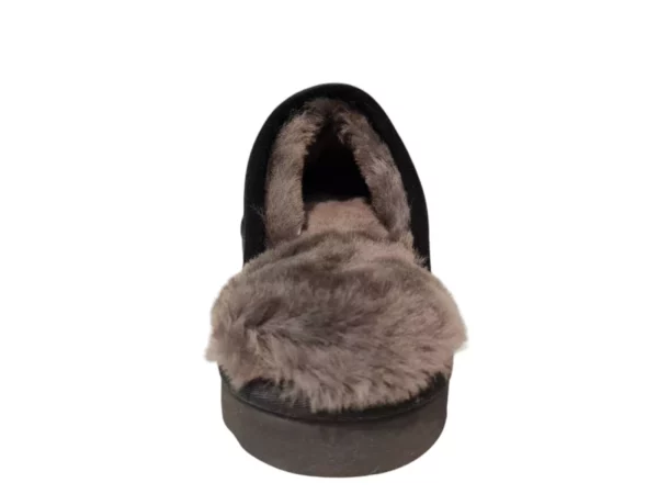 Warmbat Warmbat - Classic Zwarte Open Heren Pantoffels