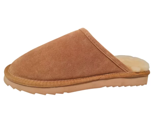 Warmbat Warmbat - Classic Bruine Open Heren Pantoffels
