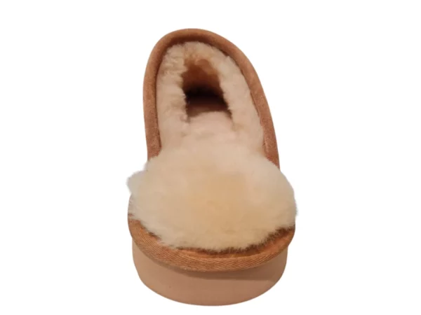 Warmbat Warmbat - Classic Bruine Open Heren Pantoffels