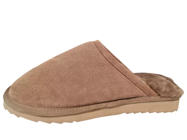 Warmbat Warmbat - Classic Bruine Open Heren Pantoffels