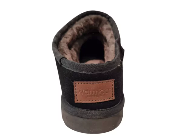Warmbat Warmbat - Conner Zwarte Dichte Heren Pantoffels