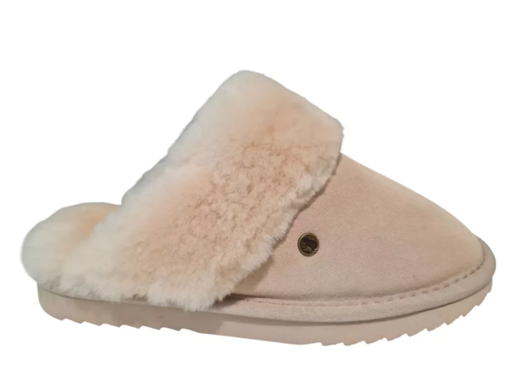 Warmbat Warmbat - Flurry Witte Open Dames Pantoffels