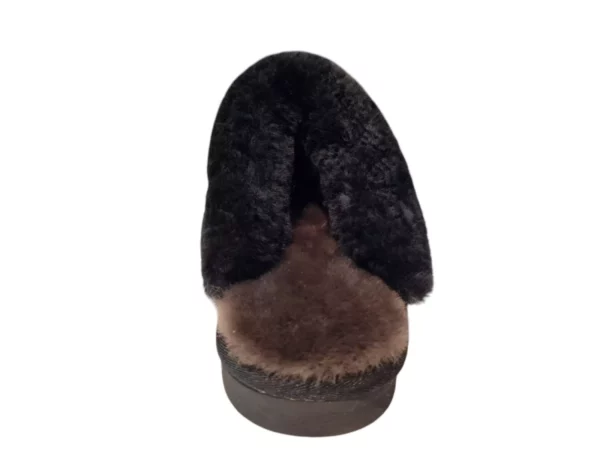 Warmbat Warmbat - Flurry Zwarte Open Dames Pantoffels