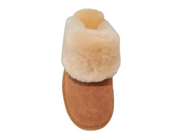 Warmbat Warmbat - Flurry Bruine Open Dames Pantoffels