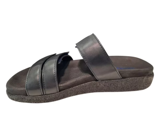 Wolky Wolky - 0050130 800 Dames Slippers Slides Voorgevormd Voetbed Klittenbandsluiting Blauw