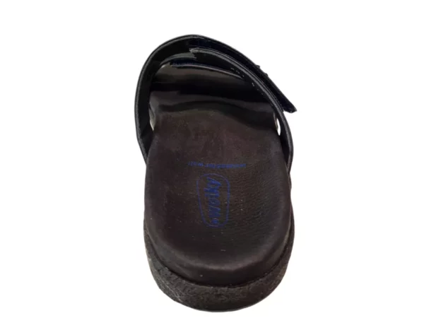 Wolky Wolky - 0050130 800 Dames Slippers Slides Voorgevormd Voetbed Klittenbandsluiting Blauw