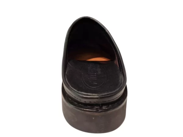 Amako Amako 550 Zwarte Leren Heren Muilen Slippers