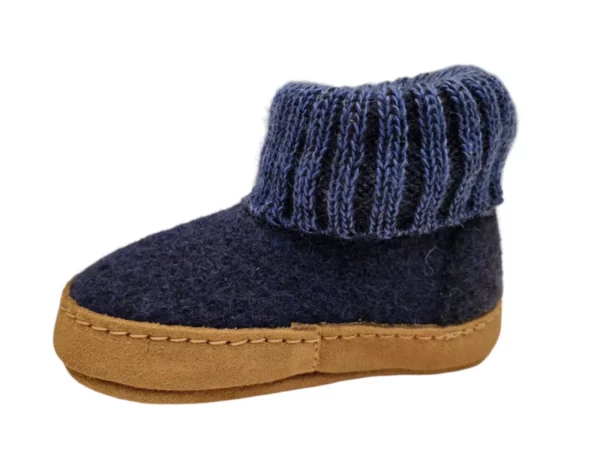 Bergstein Bergstein BN Cozy Lux Dark Blue 21 Kinder Sloffen