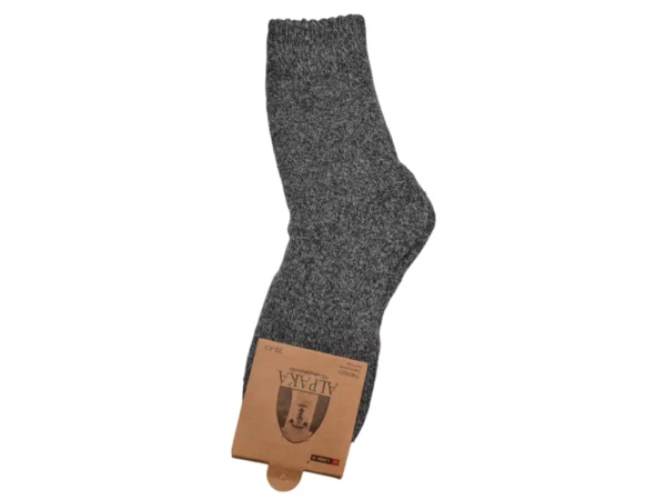 Figuretta Heren Alpaca Wollen Sokken Dik Bruin Grijs DGrijs