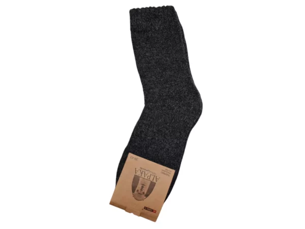 Figuretta Heren Alpaca Wollen Sokken Dik 3x Grijs Mix