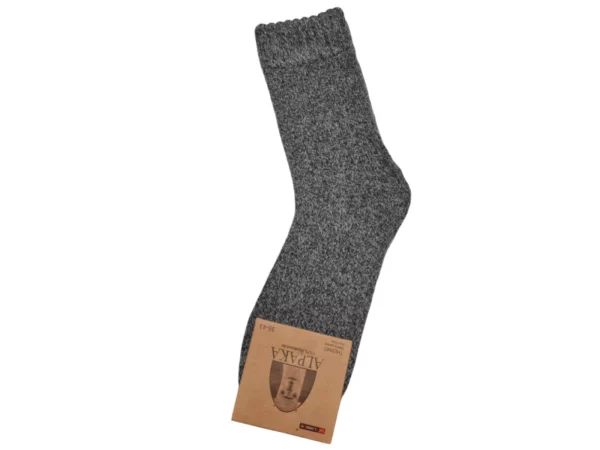 Figuretta Heren Alpaca Wollen Sokken Dik Blauw Grijs Dgrijs