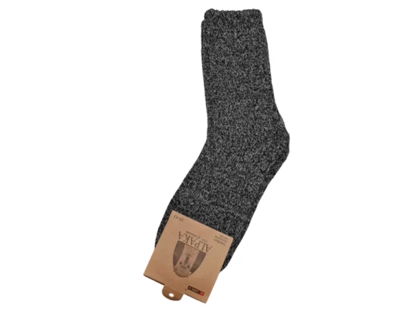 Figuretta Heren Alpaca Wollen Sokken Dik Blauw Grijs Dgrijs