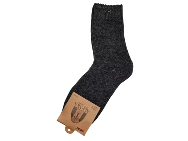 Figuretta Heren Alpaca Wollen Sokken Dik Zwart Bruin Blauw