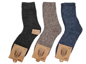 Figuretta Heren Alpaca Wollen Sokken Dik Zwart Bruin Blauw