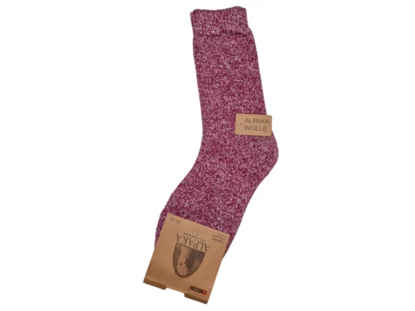 Figuretta Dames Alpaca Wollen Sokken Dik Roze Zwart Blauw