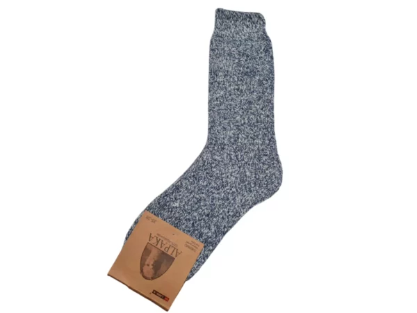 Figuretta Dames Alpaca Wollen Sokken Dik Roze Zwart Blauw