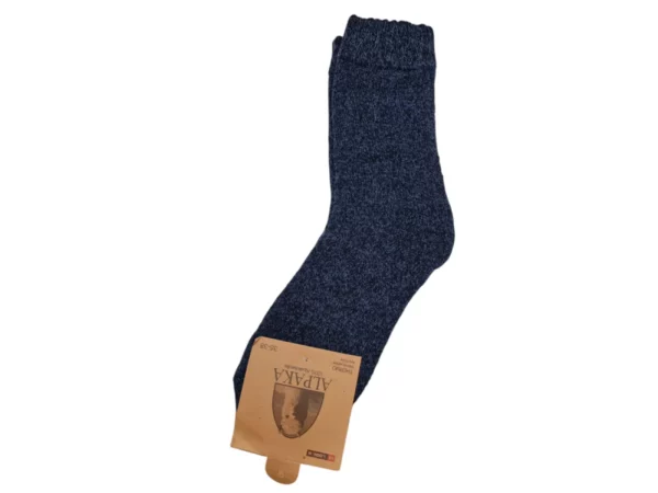 Figuretta Dames Alpaca Wollen Sokken Dik Roze Blauw Grijs