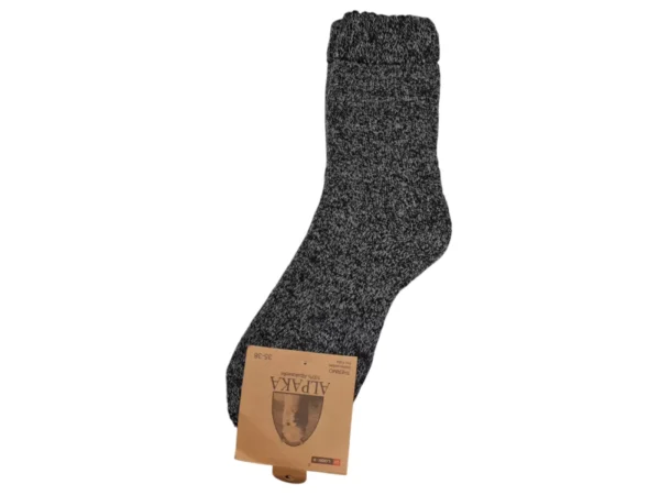 Figuretta Dames Alpaca Wollen Sokken Dik Roze Blauw Grijs
