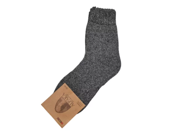 Figuretta Dames Alpaca Wollen Sokken Dik LGrijs Blauw Grijs