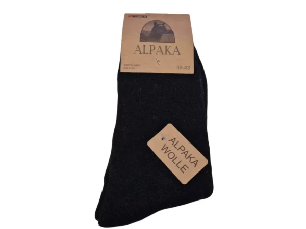 Figuretta Heren Alpaca Wollen Sokken Grijs DGrijs Zwart