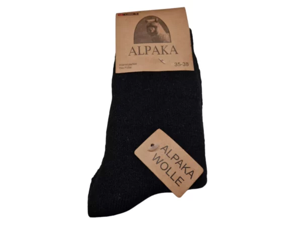 Figuretta Dames en Heren Alpaca Wollen Sokken Bruin Zwart DGrijs