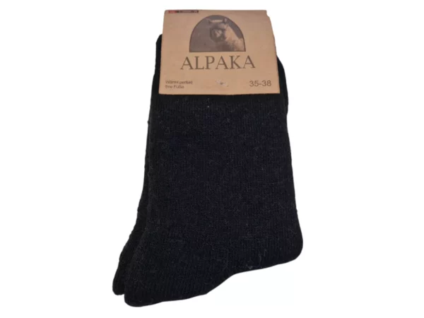 Figuretta Dames En Heren Alpaca Wollen Sokken Blauw Grijs Zwart