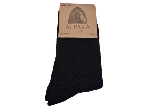 Figuretta Dames Alpaca Wollen Sokken Groen bruin Zwart